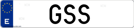 Matrícula de España GSS