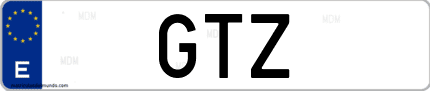 Matrícula de España GTZ