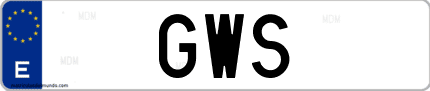 Matrícula de España GWS