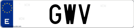Matrícula de España GWV