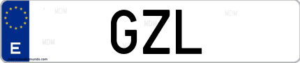 Matrícula de España GZL