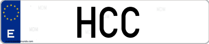 Matrícula de España HCC