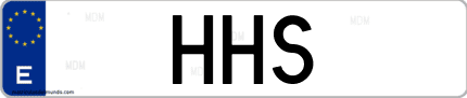 Matrícula de España HHS
