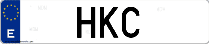 Matrícula de España HKC