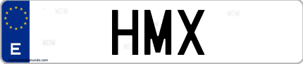 Matrícula de España HMX
