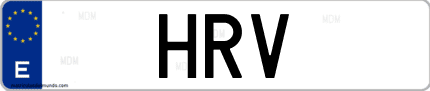 Matrícula de España HRV