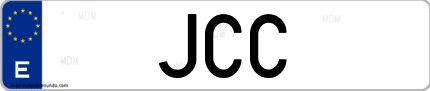 Matrícula de España JCC