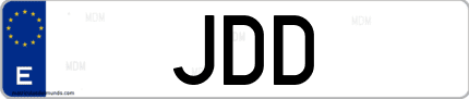 Matrícula de España JDD