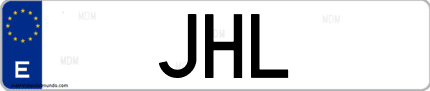 Matrícula de España JHL