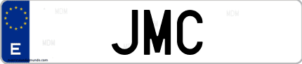Matrícula de España JMC