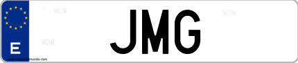 Matrícula de España JMG