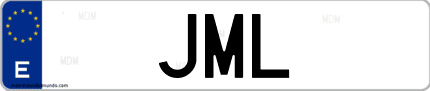 Matrícula de España JML
