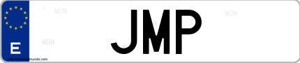 Matrícula de España JMP