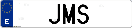 Matrícula de España JMS