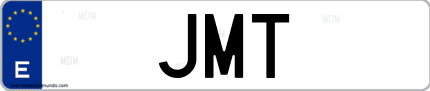 Matrícula de España JMT
