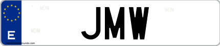 Matrícula de España JMW