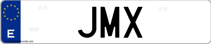 Matrícula de España JMX