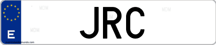 Matrícula de España JRC