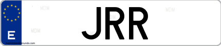 Matrícula de España JRR