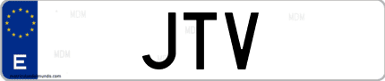 Matrícula de España JTV