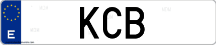 Matrícula de España KCB