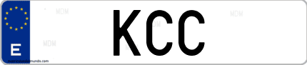 Matrícula de España KCC