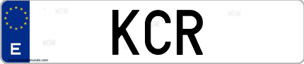 Matrícula de España KCR