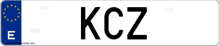 Matrícula de España KCZ