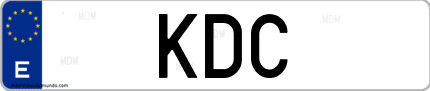 Matrícula de España KDC