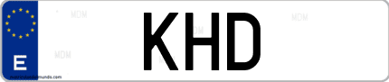 Matrícula de España KHD