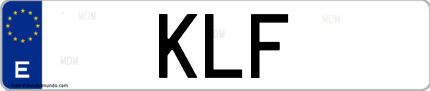 Matrícula de España KLF