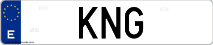 Matrícula de España KNG