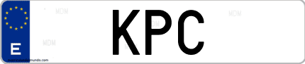 Matrícula de España KPC