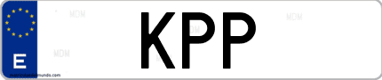 Matrícula de España KPP