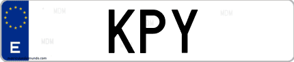 Matrícula de España KPY