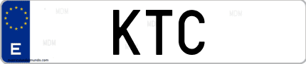 Matrícula de España KTC