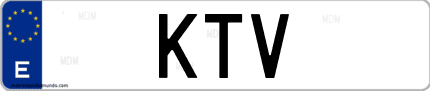 Matrícula de España KTV