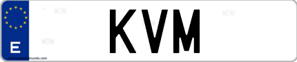 Matrícula de España KVM