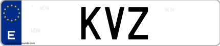 Matrícula de España KVZ