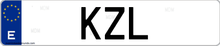 Matrícula de España KZL