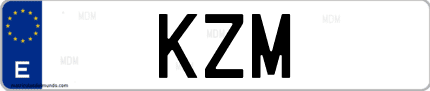 Matrícula de España KZM