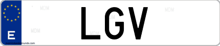 Matrícula de España LGV