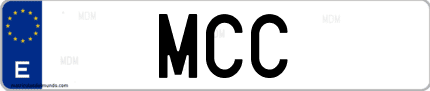 Matrícula de España MCC