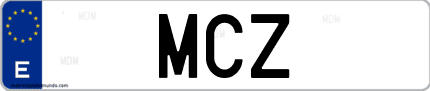 Matrícula de España MCZ