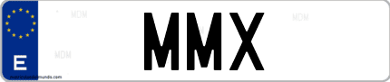 Matrícula de España MMX