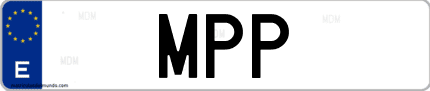 Matrícula de España MPP