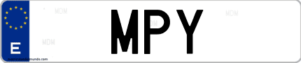 Matrícula de España MPY