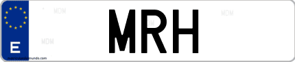 Matrícula de España MRH