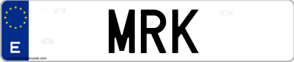 Matrícula de España MRK