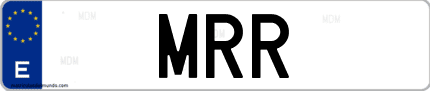 Matrícula de España MRR